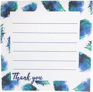 Thank You Watercolour Notepad