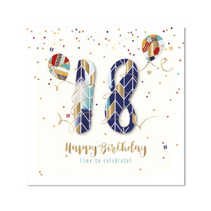 Card - 18 Happy Birthday Time To Celebrate! (Jupiter)