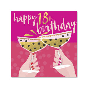 Card - Happy 18th Birthday (Blush)