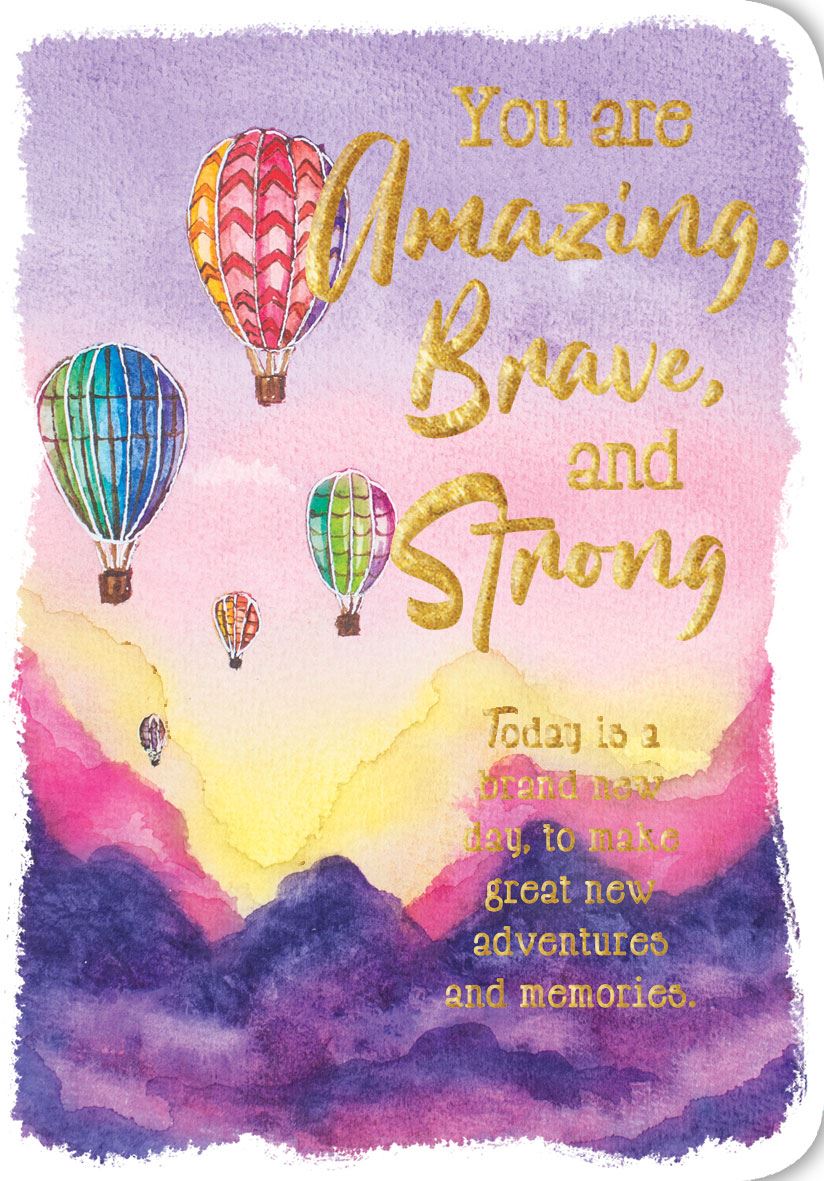 Card - You Are Amazing, Brave & Strong (Morning Star)