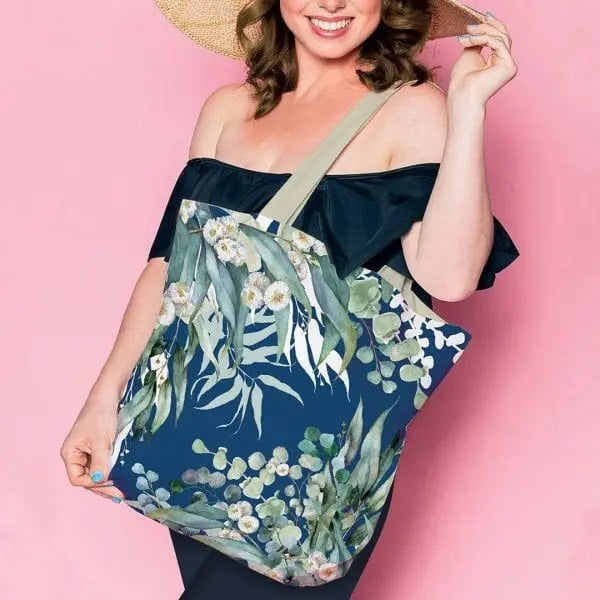 Native Eucalypt Reusable Shopping Bag