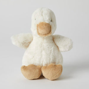 White Plush Duck With Rattle