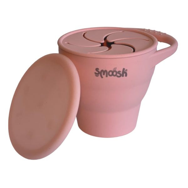 Smoosh Pink Snack Cup With Lid