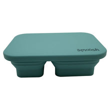 Load image into Gallery viewer, Smoosh Teal Silicone Collapsible Lunch Box
