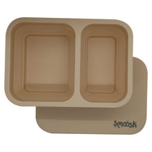 Load image into Gallery viewer, Smoosh Latte Silicone Collapsible Lunch Box
