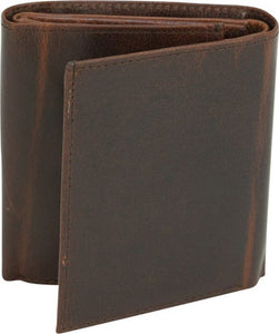Tri-Fold Men’s Leather Wallet Brown
