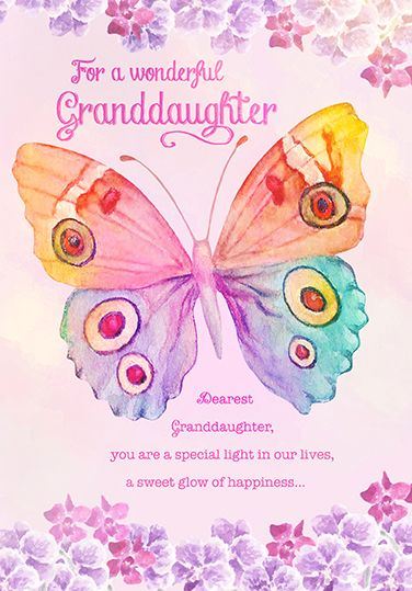 Card - For A Wonderful Granddaughter (Heart & Soul)