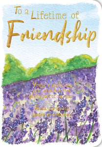 Card - To A Lifetime Of Friendship (Morning Star)