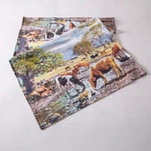 Load image into Gallery viewer, Grazing Paddocks Rounding The Herd Kitchen Towel
