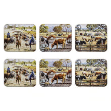 Load image into Gallery viewer, Grazing Paddocks Coasters S/6
