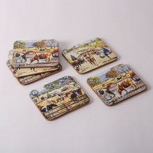 Load image into Gallery viewer, Grazing Paddocks Coasters S/6
