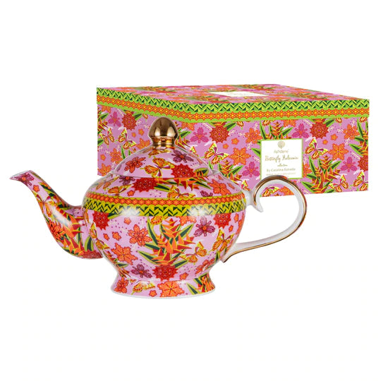 Butterfly Heliconia 900ml Infuser Teapot