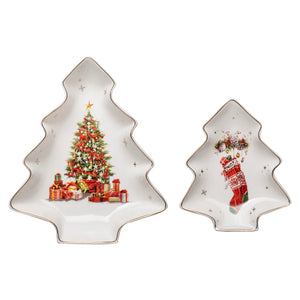 Spirit Of Christmas 2pk Tree Platter