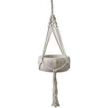 Load image into Gallery viewer, Hanging Macramé Bowl Stem Low
