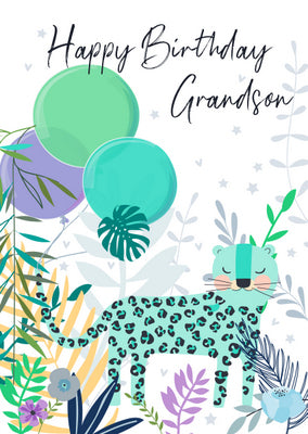 Card - Happy Birthday Grandson (Belly Button Designs)