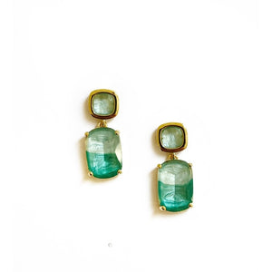 Earrings - Aqua