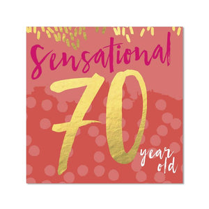 Card - Sensational 70 Year Old (Blush)