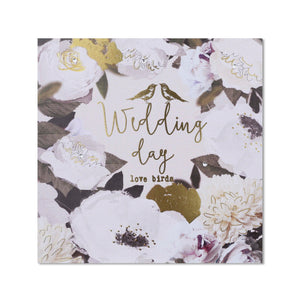 Card - Wedding Day Love Birds (Botanicals)