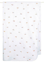 Mr Tractor Print Knit Wrap