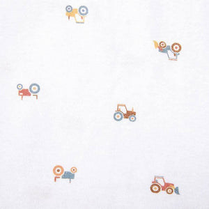 Mr Tractor Print Knit Wrap