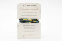 Load image into Gallery viewer, Bracelet- Wrap Blue Sky Jasper Empowerment
