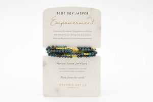 Bracelet- Wrap Blue Sky Jasper Empowerment