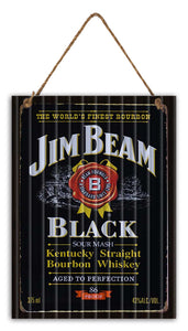 Jim Beam Black Tin Sign