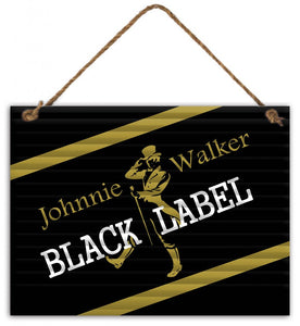 Johnny Walker Black Label Tin Sign