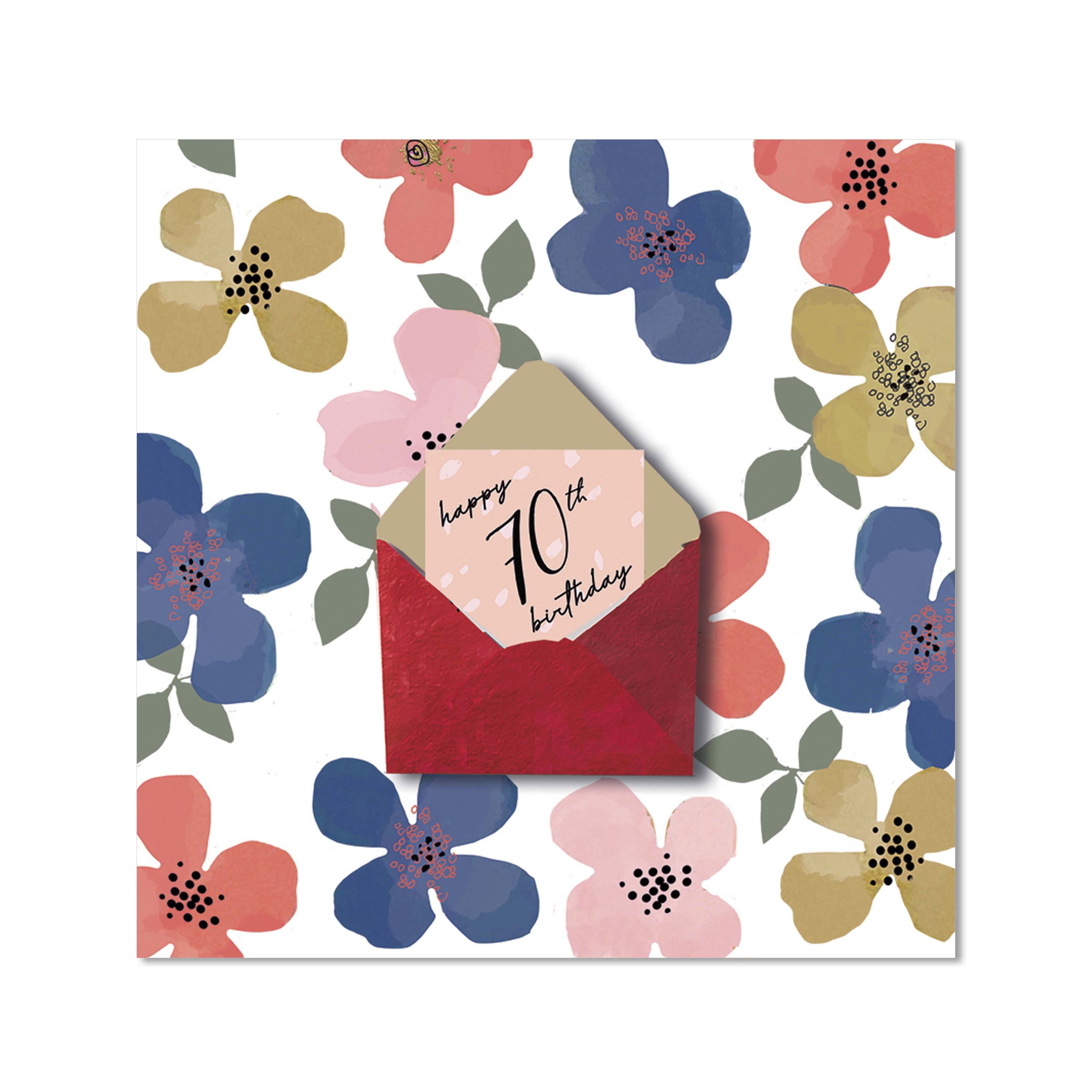 Card - Happy 70th Birthday (Love Mail)