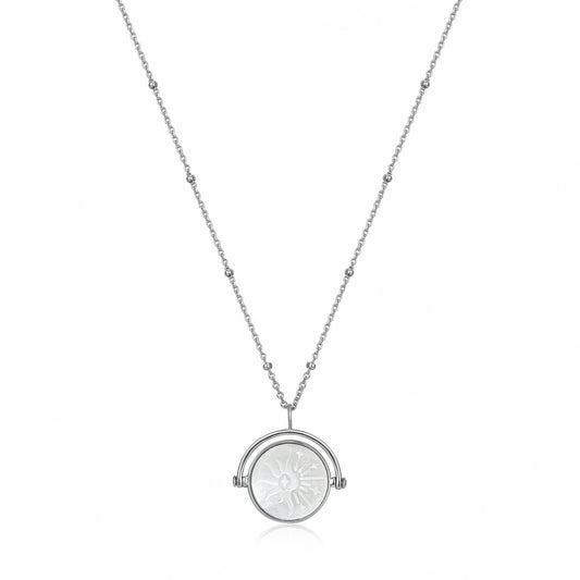 Necklace -Sunbeam Emblem Silver