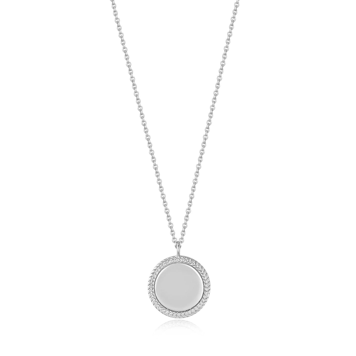 Ropes & Dreams Silver Rope Disc Necklace
