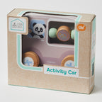 Panda Wood Activity Car