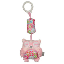Load image into Gallery viewer, Pink Pattern Owl Chime Toy
