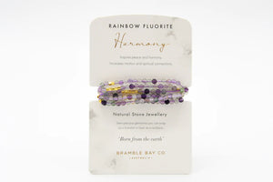 Bracelet - Wrap Rainbow Fluorite Harmony