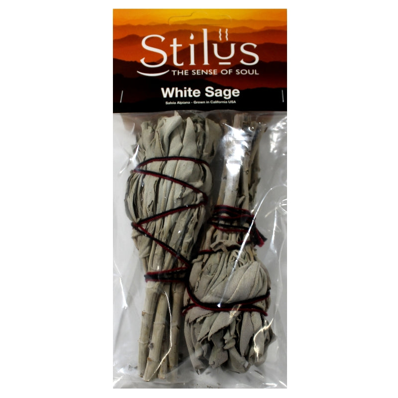 White Sage Smudge Stick Twin Pack