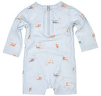 Swim Onesie Long Sleeve Beach Bums