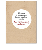 Defamations Card - The Path To Inner Peace