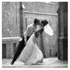 Card - Newlywed Couple Kissing In The Rain
