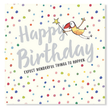 Load image into Gallery viewer, Twigseed Card - Happy Birthday Expect Wonderful Things To Happen
