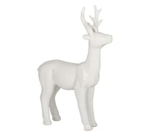 Standing Deer Ceramic Ivory