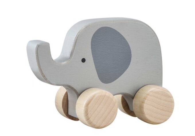 Wooden Animal Car - Elephant