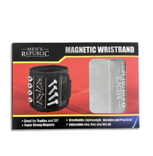 Load image into Gallery viewer, Mens Republic Magnetic Wristband-black
