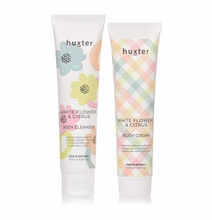 Load image into Gallery viewer, Body Care Duo - Pastel Checks - White Flowers &amp; Citrus
