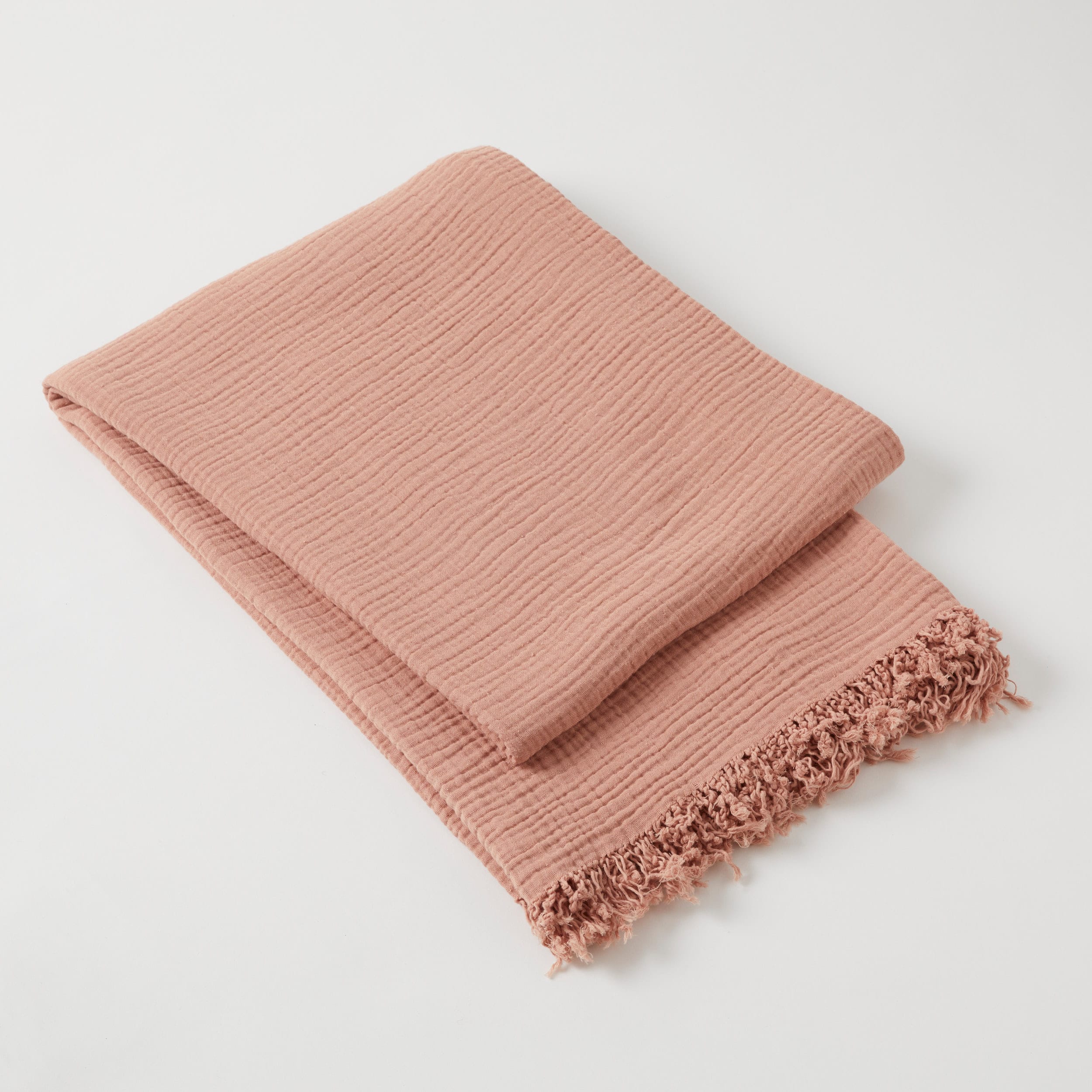 Brampton Throw - Rose Dust