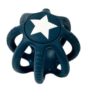 Silicone Ball Teether - Navy Blue
