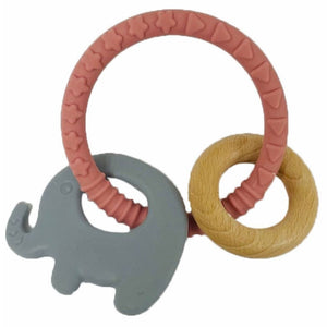 Pink Elephant Silicon Ring Teether