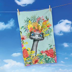 Cotton Tea Towel - Emu Sing
