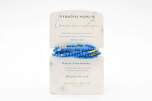 Load image into Gallery viewer, Bracelet - Wrap Turquoise Howlite Communication
