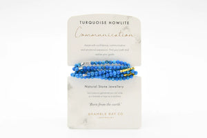 Bracelet - Wrap Turquoise Howlite Communication