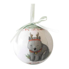 Load image into Gallery viewer, Wombat Traditional Bauble Christmas Ornament
